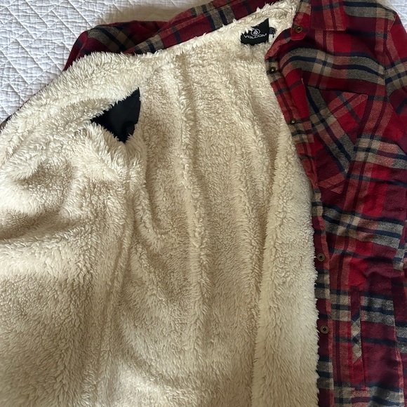 Volcom Women’s Fleece Flannel - Picture 3 of 5